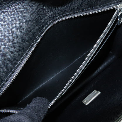 Louis Vuitton Selenga Pochette Taiga Leather, Gray, Leather, Clutch