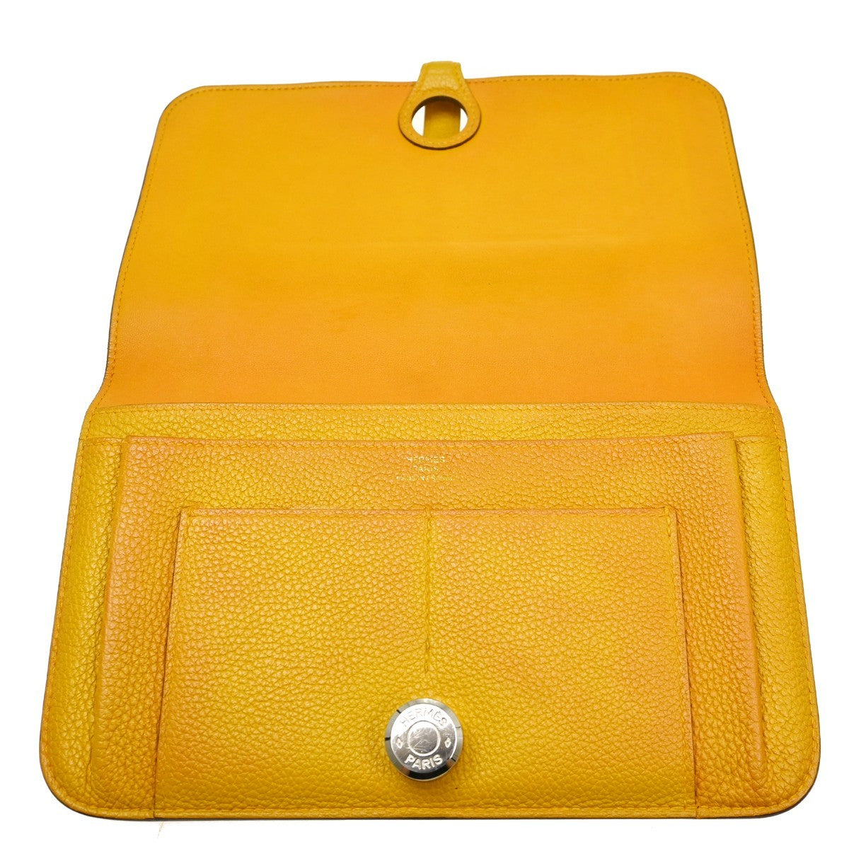 Hermes Dogon Duo Combined Leather, Yellow, Leather, Wallet