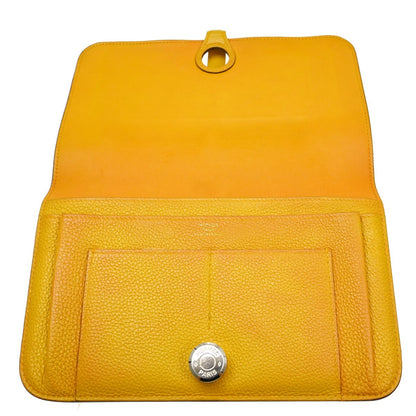 Hermes Dogon Duo Combined Leather, Yellow, Leather, Wallet
