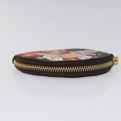 Louis Vuitton Round Coin Purse Limited Edition Vivienne Xmas Monogram Canvas, Multicolour, Canvas, Wallet