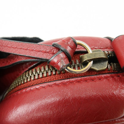 Gucci GG Marmont Round Matelasse Leather, Red, Leather, Shoulder Bag