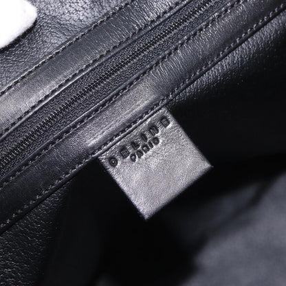 Celine Vintage Macadam Canvas and Leather, Black, Canvas, Shoulder Bag