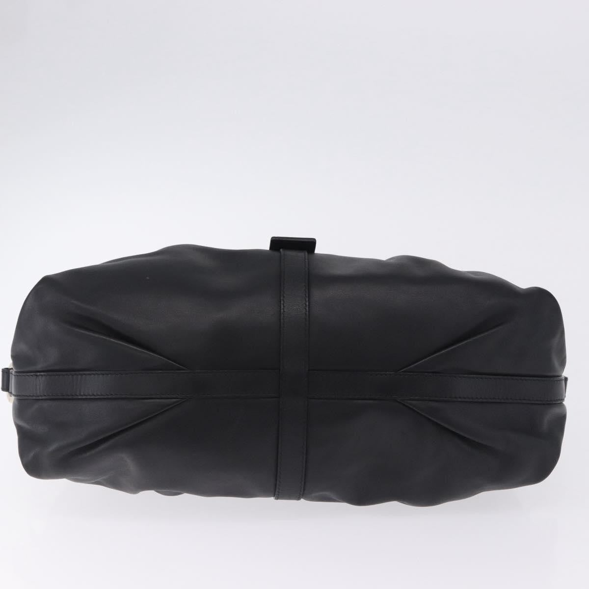 Bvlgari Chandra Hobo Leather, Black, Leather, Handbag