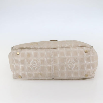 Chanel Travel Line Tote Nylon, Beige, Nylon, Travel bag