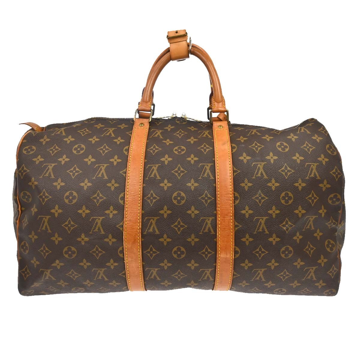 Louis Vuitton Keepall Monogram Canvas, Brown, Canvas, Travel Bag