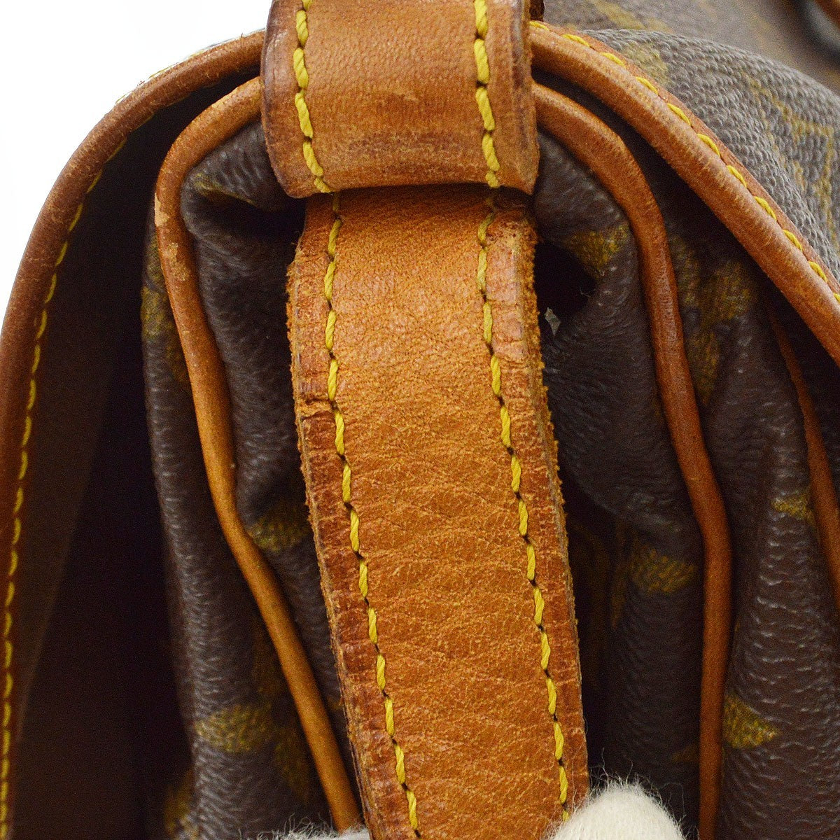 Louis Vuitton Saumur Monogram Canvas, Brown, Canvas, Shoulder Bag