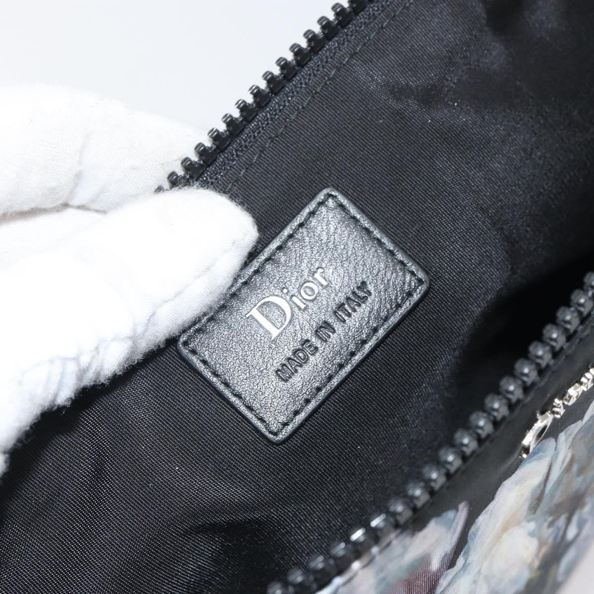 Christian Dior Homme Zip Printed Nylon, Multicolour, Nylon, Clutch