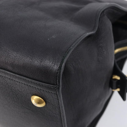 Saint Laurent Classic Y Cabas Leather, Black, Leather, Tote Bag