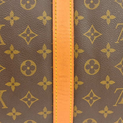 Louis Vuitton Keepall Bandoulière Monogram, Brown, Canvas, Travel Bag