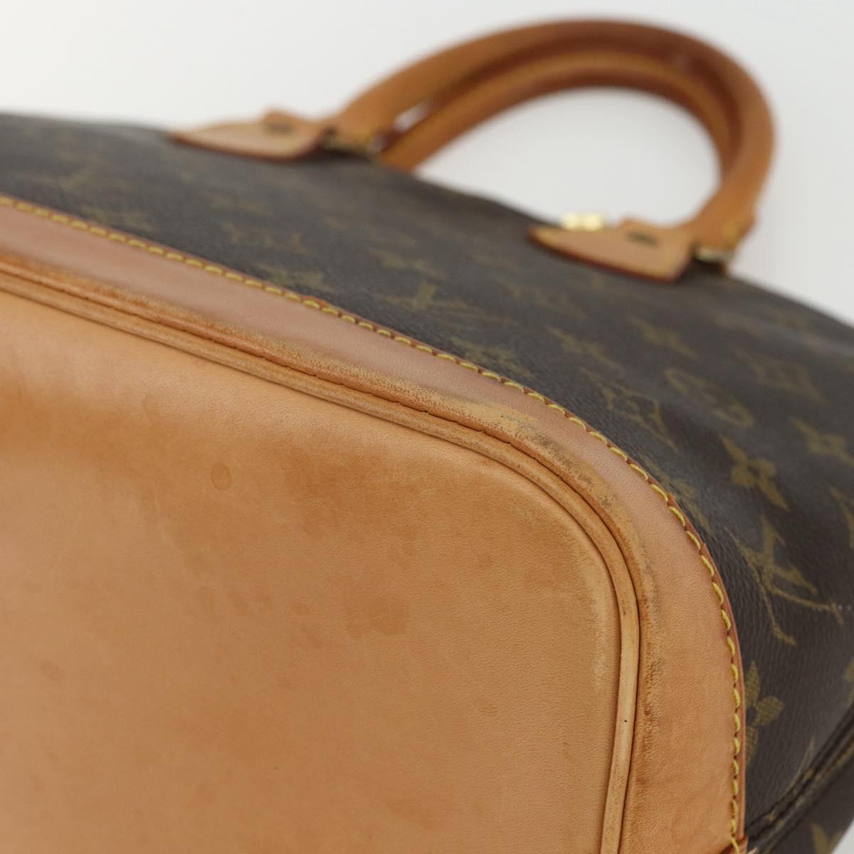 Louis Vuitton Alma Handbag Monogram Canvas, BROWN, CANVAS, Handbag