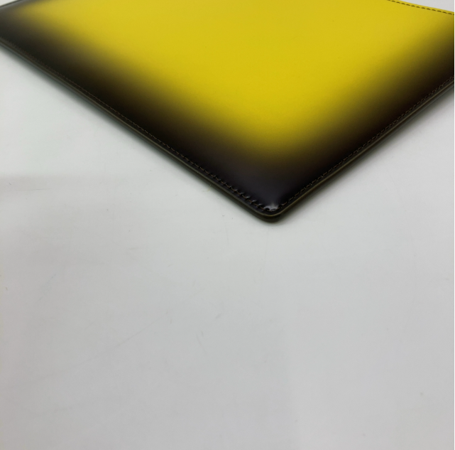 Salvatore Ferragamo Lingotto leather, Yellow, Leather, Clutch