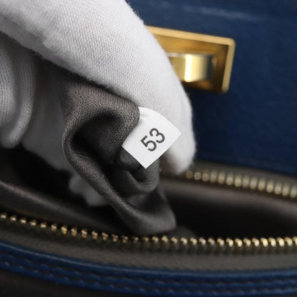 Miu Miu Vintage Leather, Blue, Leather, Tote Bag