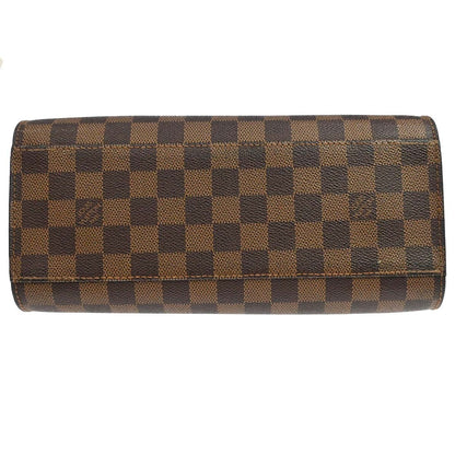 Louis Vuitton Triana Damier Ebene, Brown, Canvas, Handbag