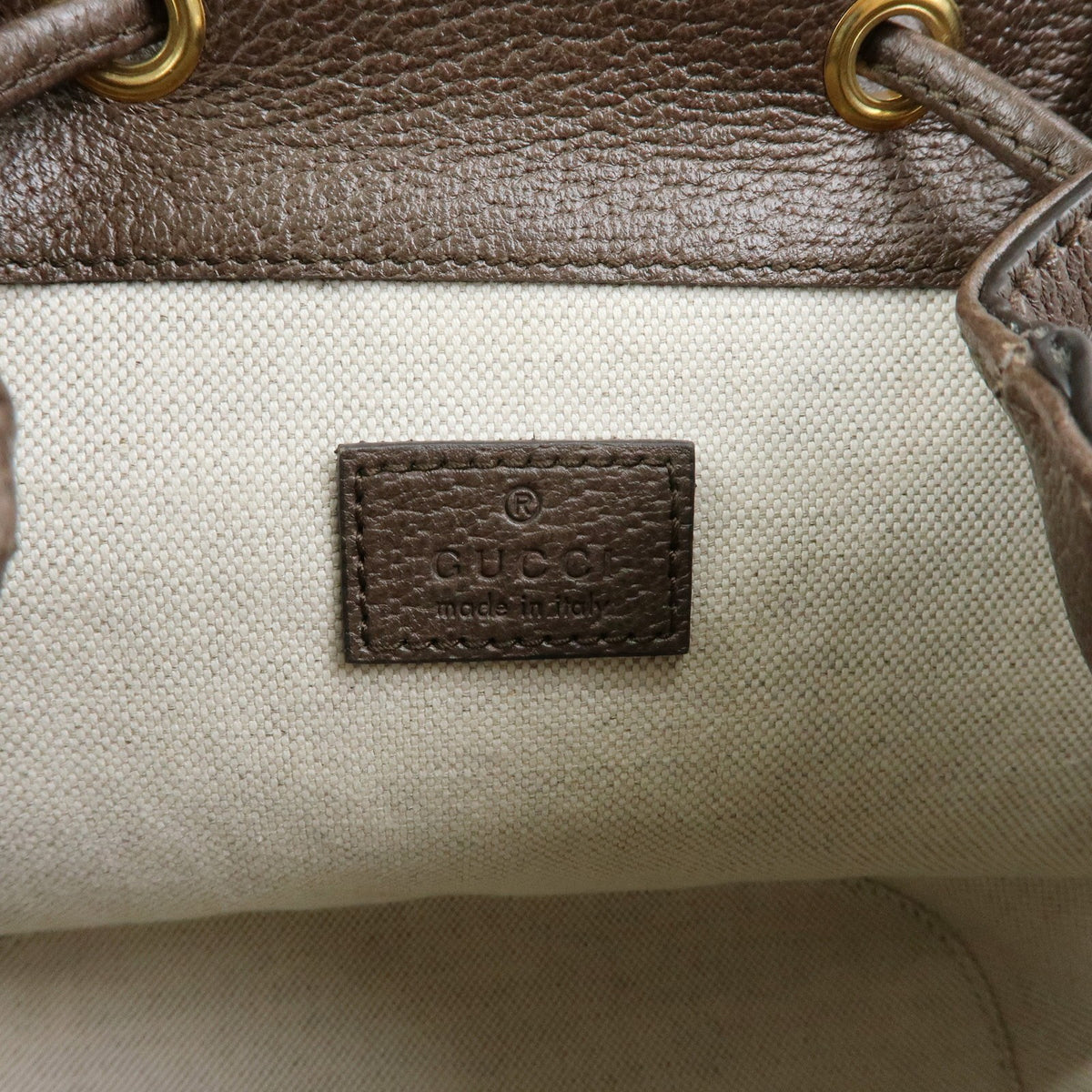 Gucci Ophidia Flap GG Coated Canvas with Leather, Beige, Canvas, Shoulder Bag