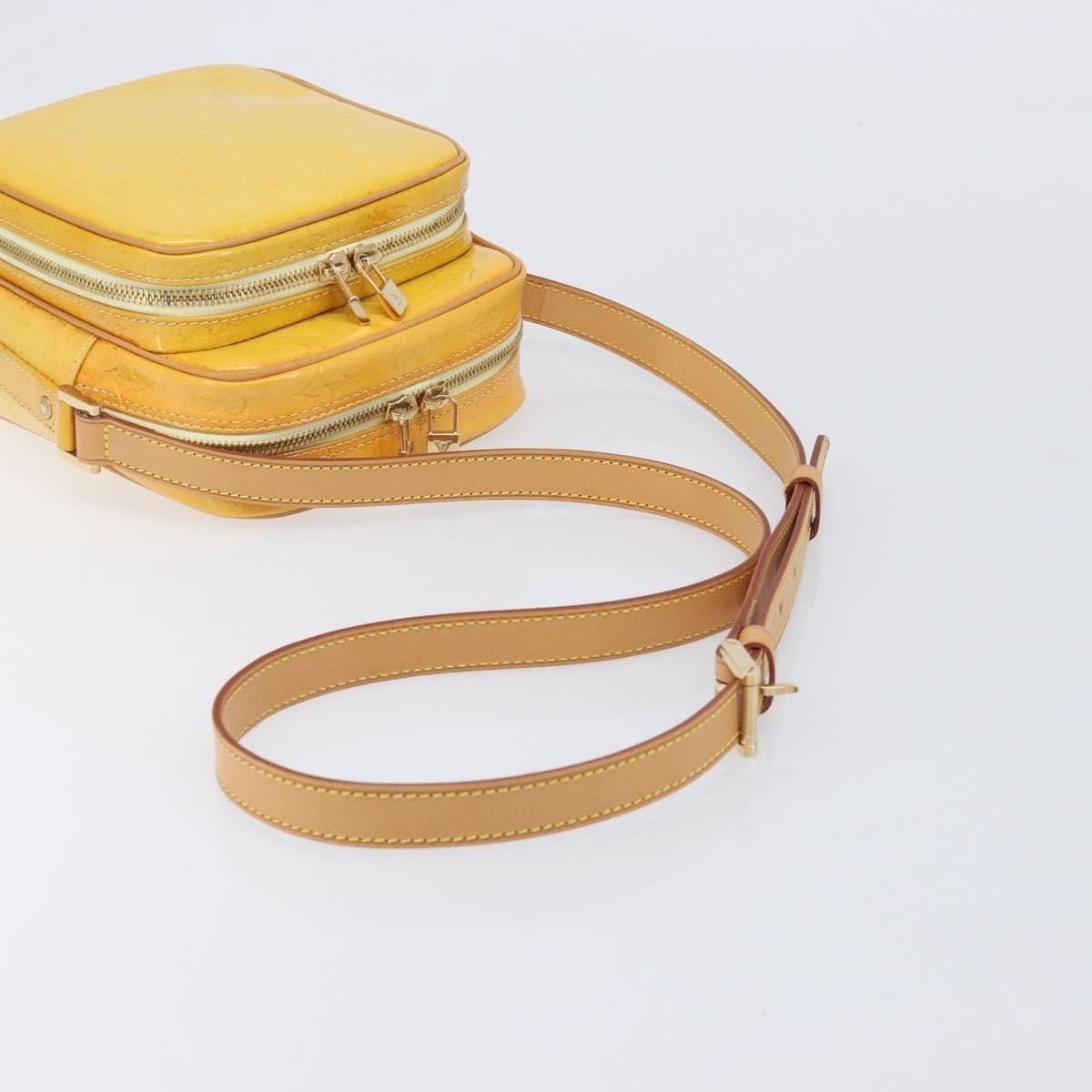 Louis Vuitton Wooster Monogram Vernis, Yellow, Patent Leather, Handbag