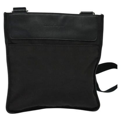 Salvatore Ferragamo Vintage Nylon, Black, Nylon, Shoulder Bag