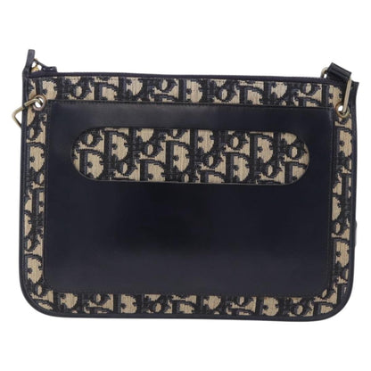 Christian Dior Trotter shoulder Canvas, Navy, Canvas, Handbag