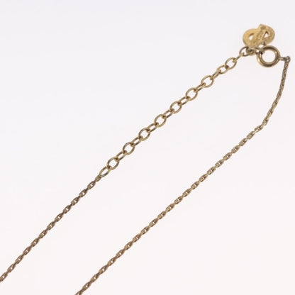 Christian Dior CD Pendant Metal and Crystals, Gold, Metal, Necklace