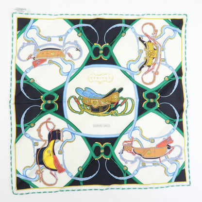 Hermes Carré 42 Silk, Blue, Silk, Scarf