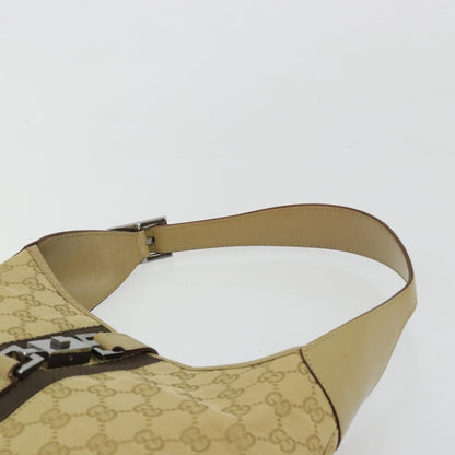 Gucci Web Jackie O Hobo GG Canvas, Beige, Canvas, Shoulder Bag