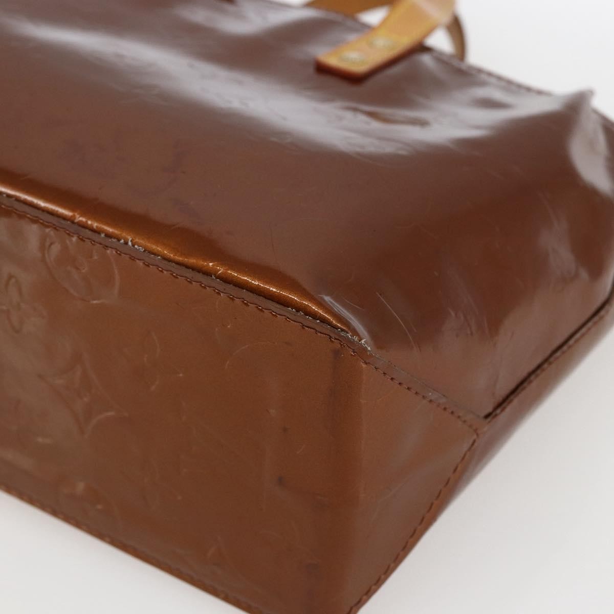 Louis Vuitton Reade Monogram Vernis, Brown, Patent Leather, Handbag