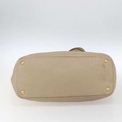 Prada Side Pocket Convertible Vitello Daino, Beige, Leather, Tote Bag