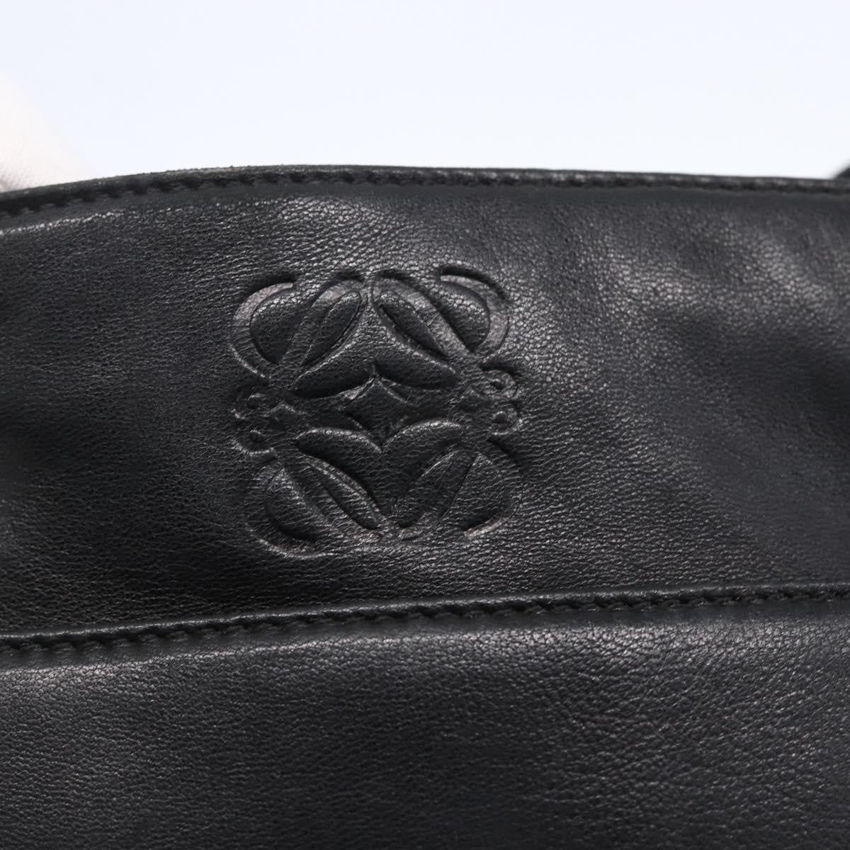 Loewe Anagram Leather, Black, Leather, Shoulder Bag