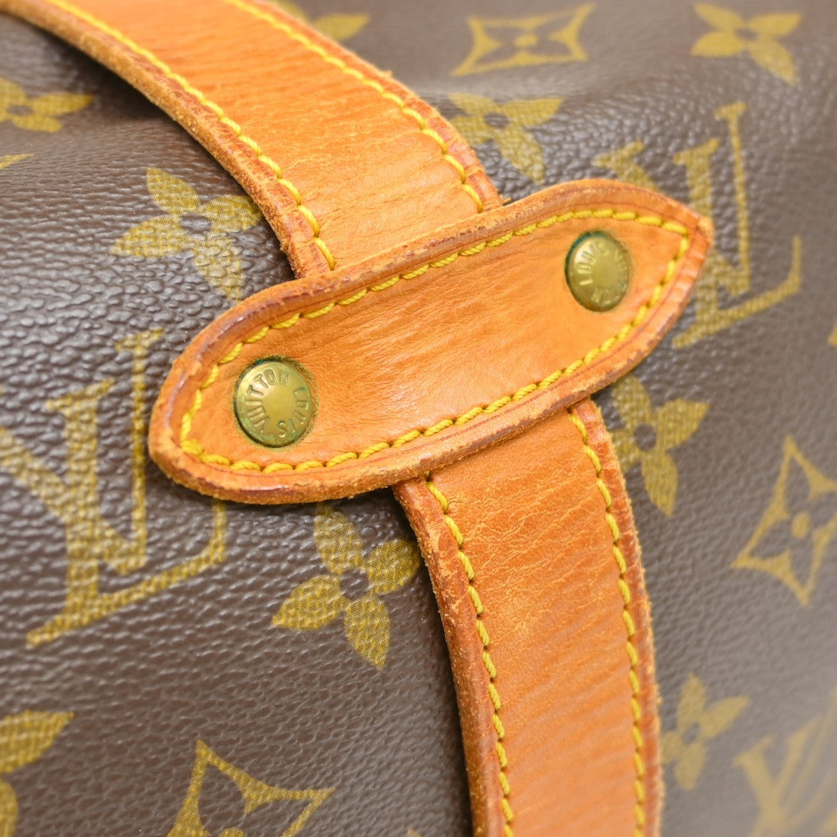 Louis Vuitton Saumur Monogram Canvas, Brown, Canvas, Shoulder Bag