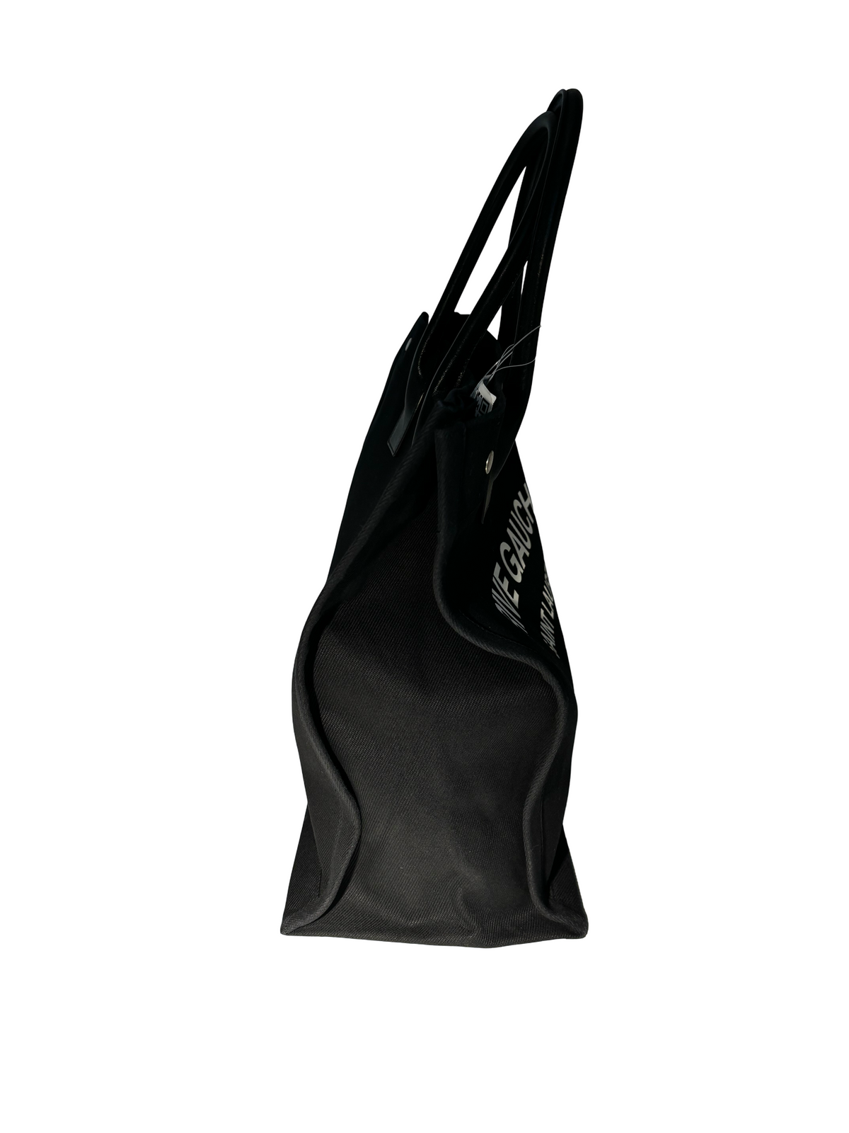 Saint Laurent Rive Gauche Canvas, Black, Canvas, Tote Bag