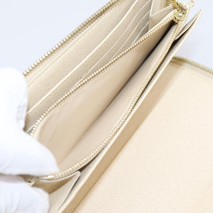 Louis Vuitton Zippy Organizer Damier, White, Canvas, Wallet