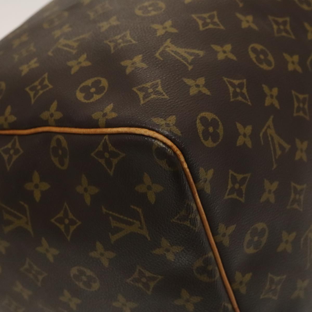 Louis Vuitton Keepall Bag Monogram Canvas, BROWN, CANVAS, Travel bag