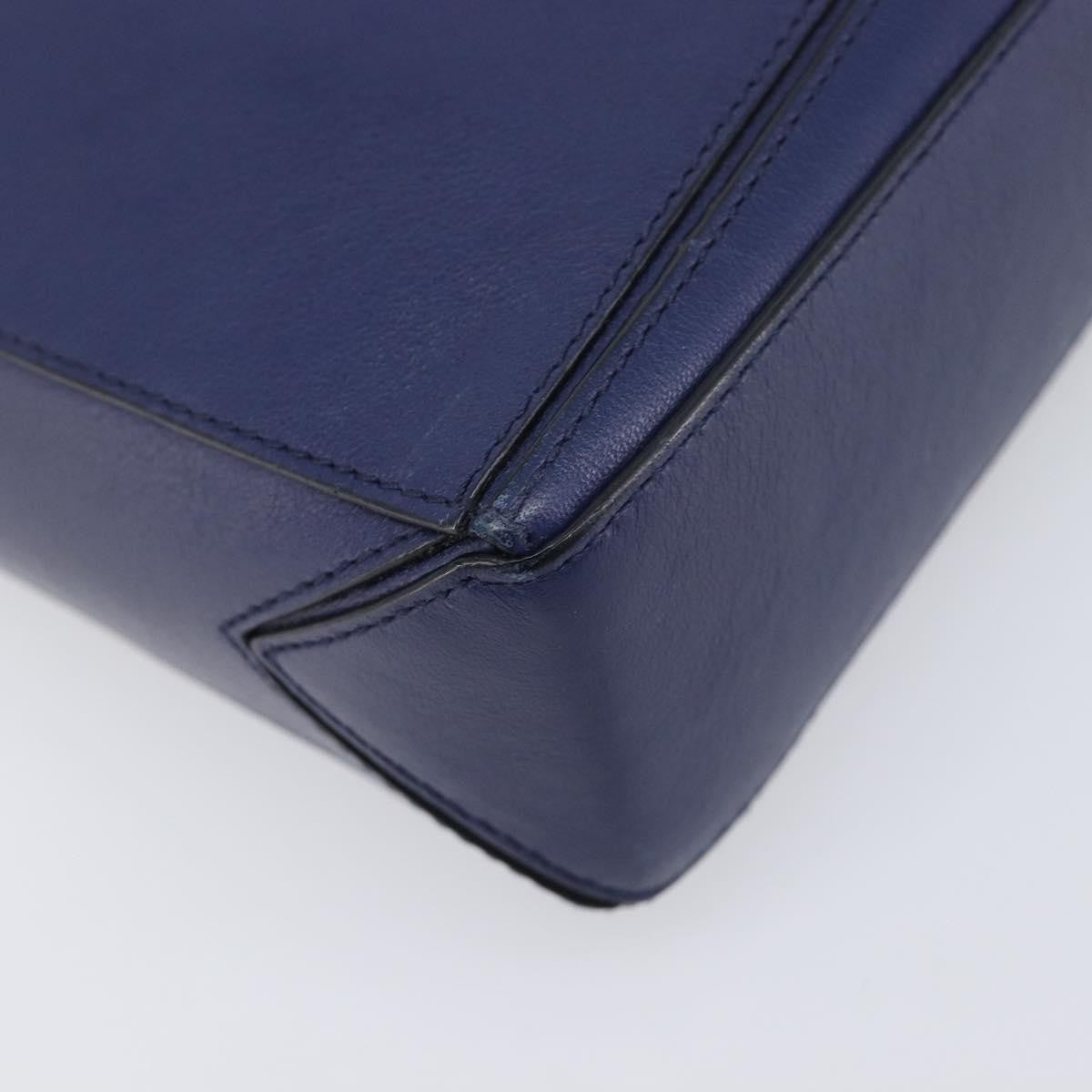 Loewe Puzzle Clutch Leather, Navy, Leather, Clutch