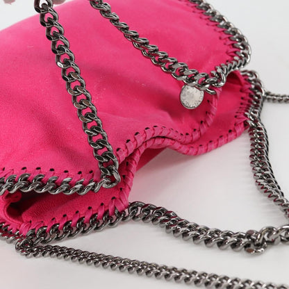 Stella McCartney Falabella Fold Over Suede, Pink, Suede, Shoulder Bag