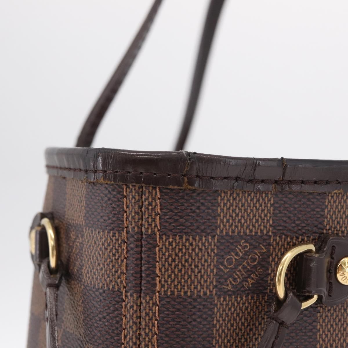 Louis Vuitton Neverfull Damier, Brown, Canvas, Tote Bag