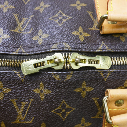 Louis Vuitton Keepall Monogram, Brown, Canvas, Travel Bag
