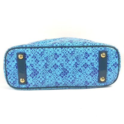 Louis Vuitton Voyage Cosmic Blossom, Blue, Patent Leather, Tote Bag