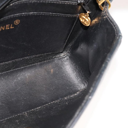 Chanel Vintage Diana Flap Bag Quilted Lambskin, BLACK, LEATHER, Shoulder bag