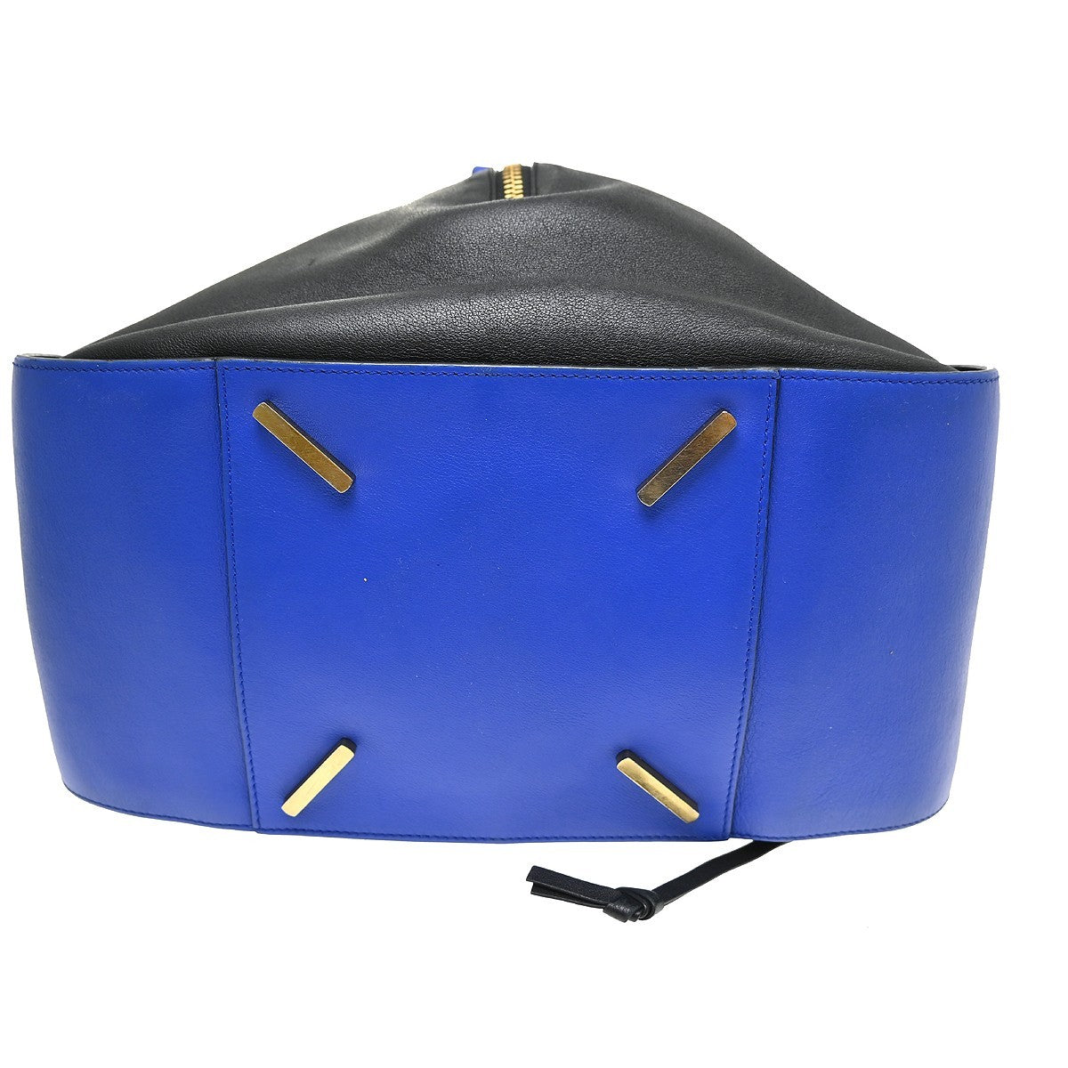 Loewe Hammock Leather, Blue, Leather, Handbag