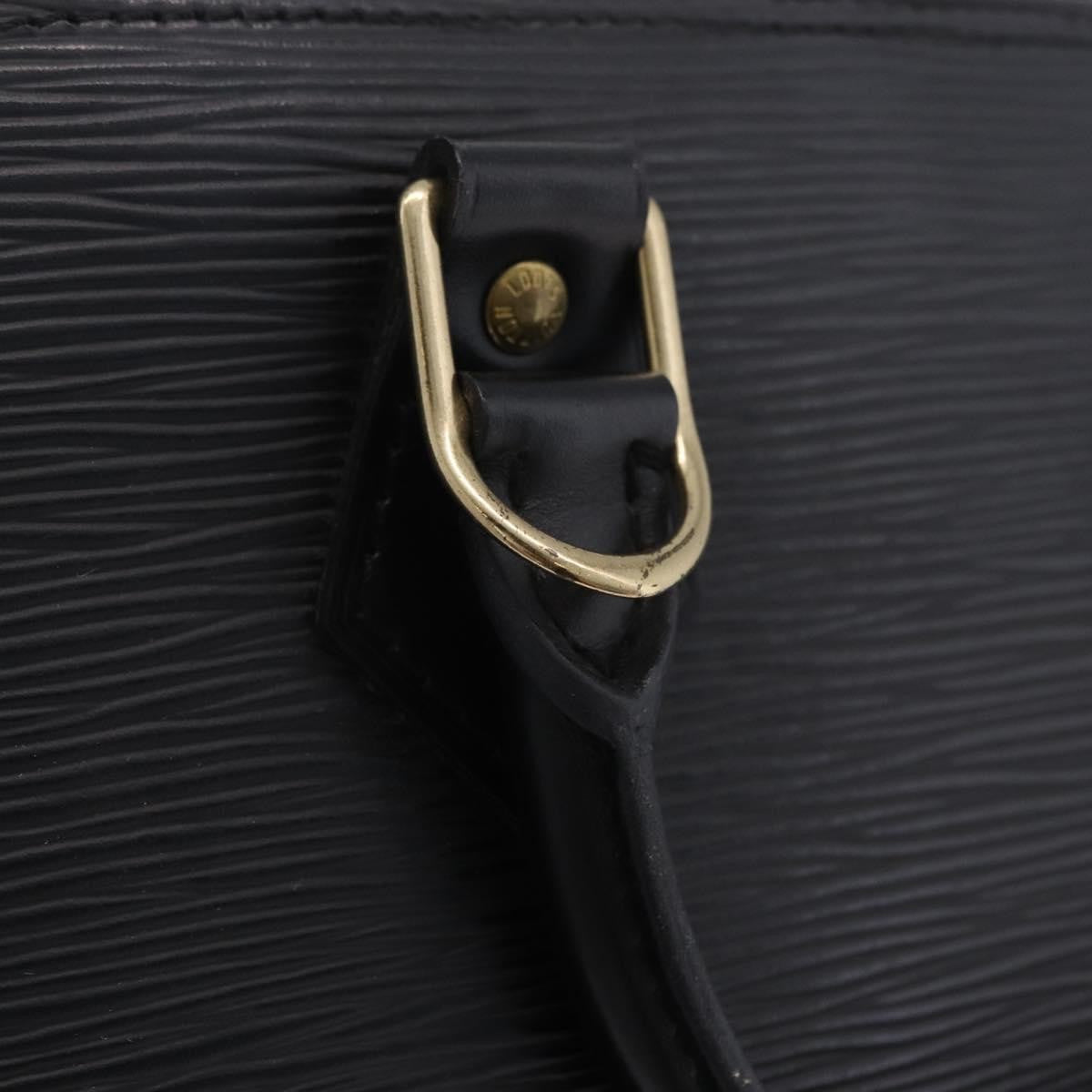 Louis Vuitton Alma Epi Leather, Black, Leather, Handbag