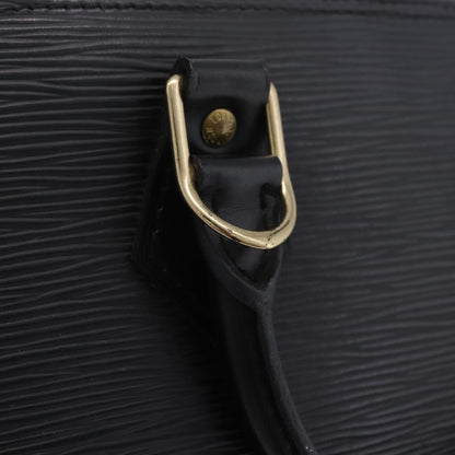 Louis Vuitton Alma Epi Leather, Black, Leather, Handbag