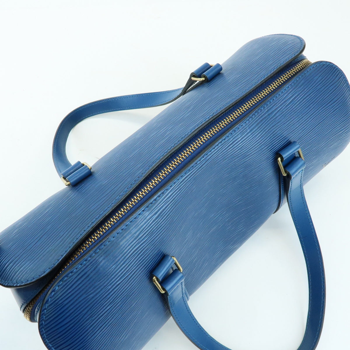 Louis Vuitton Soufflot Epi Leather, Blue, Leather, Tote Bag