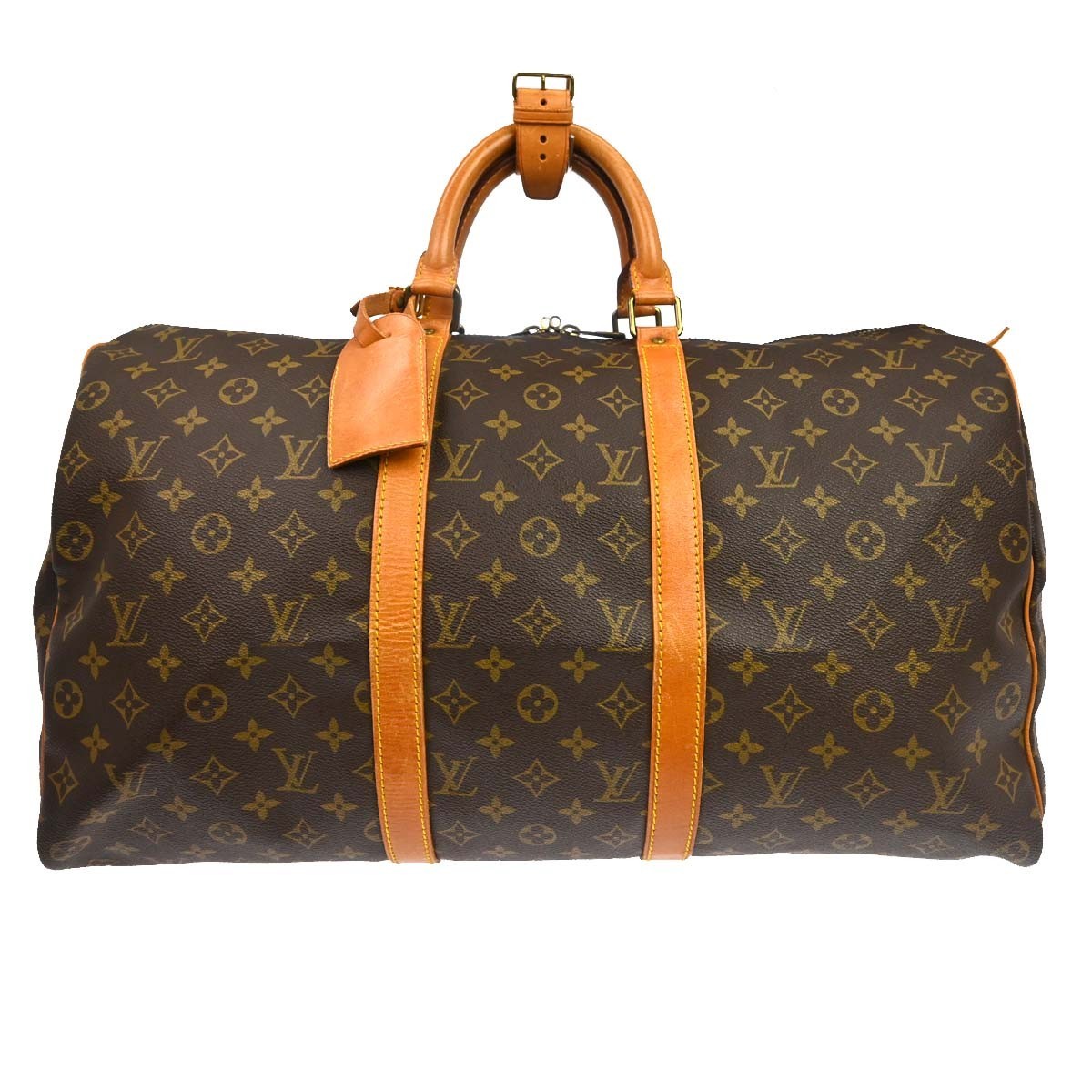 Louis Vuitton Keepall Canvas, Brown, Canvas, Travel Bag