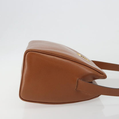Celine Vintage Circle Logo Leather, Brown, Leather, Shoulder Bag