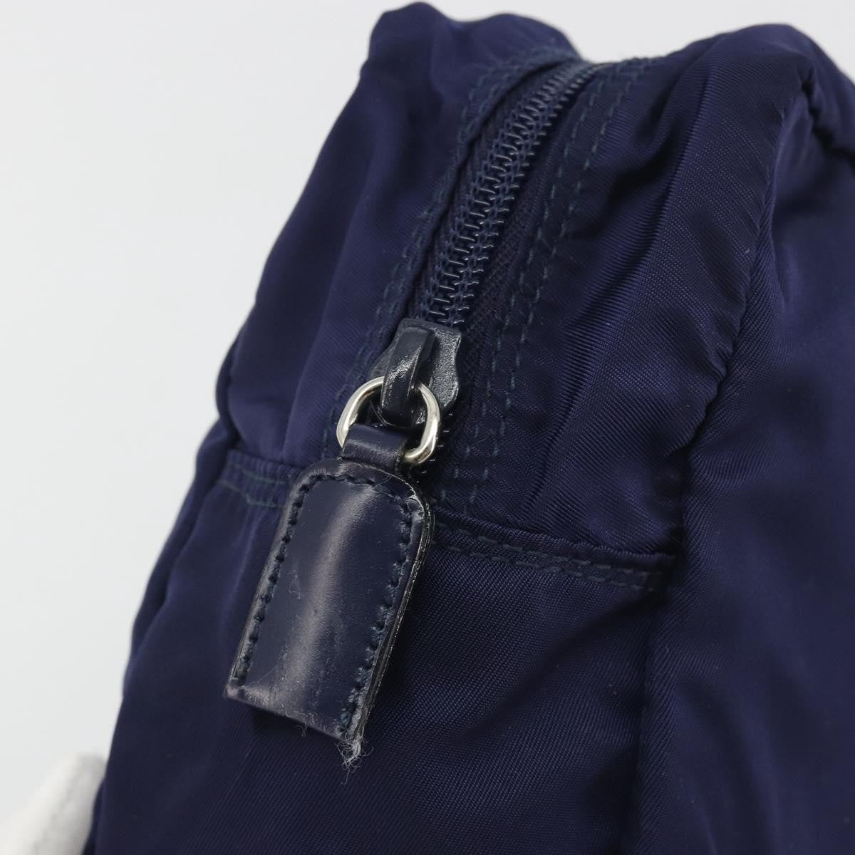 Prada Pouch Nylon, Navy, Nylon, Clutch