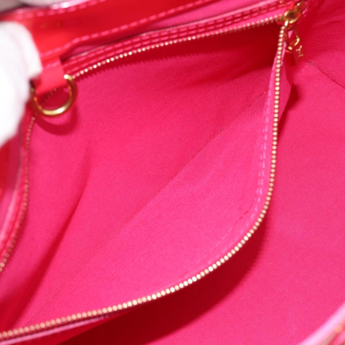 Louis Vuitton Wilshire Monogram Vernis, Pink, Patent Leather, Handbag