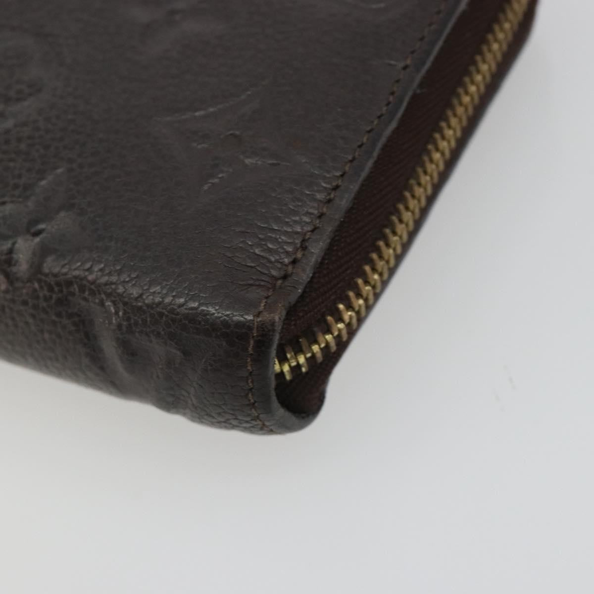 Louis Vuitton Zippy Organizer Monogram Empreinte Leather, Brown, Leather, Wallet