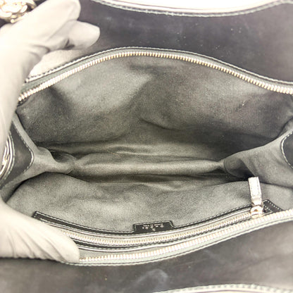 Gucci Petite GG Quilted Leather, Black, Leather, Tote Bag