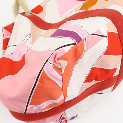 Hermes Drapeaux Au Vent Printed Canvas, Multicolour, Canvas, Handbag