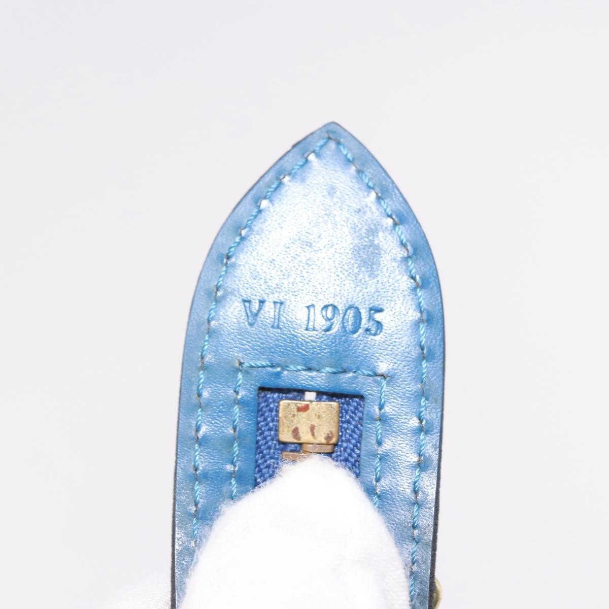 Louis Vuitton Saint Jacques Epi Leather, Blue, Leather, Handbag