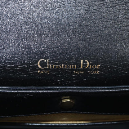 Christian Dior CD Shoulder bag Leather, Black, Calfskin, Shoulder Bag